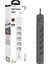 Korumalı Priz, 5'li Priz Soketi, 5x Fiş Soketi, 2x USB Girişi, 2x Type-C Girişi, Isıya Dayanıklı Yapı, 2 Metre Kablo Uzunluğu, Aşırı Gerilim Koruyucu Çoğaltıcı (16A/3680W) 1