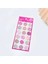 Pembe Temalı 3D Pul Sticker Seti - Bullet Journal 1