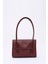 Bordo SHK178 Suni Deri, Tek Bölmeli, Çıtçıtlı, El, Kol ve Omuz Çantası 1