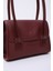 Bordo SHK178 Suni Deri, Tek Bölmeli, Çıtçıtlı, El, Kol ve Omuz Çantası 5
