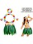Yetişkin Hawaii Kostüm Seti - Yaprak Etek &amp; Hawaii Set - 5 Parça 2