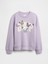 Kız Çocuk Mor Gap Logo Sweatshirt 1