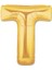 T Harf Folyo Balon Altın Renk 40 Inç 1