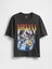 Erkek Siyah Heavyweight Crop Nirvana Grafik T-Shirt 5