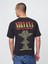 Erkek Siyah Heavyweight Crop Nirvana Grafik T-Shirt 9