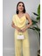 Élan Kadın Drapeli Detaylı Sarı Tulum – Dokulu Kumaş Şıklığı 3