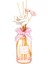 180 ml Pembe Cam Şişe Çiçek Seramik Taş Bambu Çubuklu Garden Rose-Pudra Oda Kokusu 1