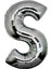 Gümüş Rengi Folyo Harf Balon 1 Metre 1