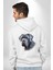 Neapolitan Mastiff Aşkı Büyük Köpek Beyaz Kapüşonlu Sweatshirt Kadın Erkek Ön Minimal Sırt Baskılı 3