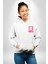 Be Yourself Baskılı Özgün ve Şık Grafik Tasarım Beyaz Kapüşonlu Sweatshirt Kadın Erkek Ön Minimal Sırt Baskılı 5