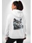 Exotic Shorthair Kedi Beyaz Kapüşonlu Sweatshirt Kadın Erkek Ön Minimal Sırt Baskılı 3