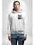 Exotic Shorthair Kedi Beyaz Kapüşonlu Sweatshirt Kadın Erkek Ön Minimal Sırt Baskılı 5