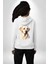 Sadık Dost Labrador Retriever Aşk Köpek Dostu Beyaz Kapüşonlu Sweatshirt Kadın Erkek Ön Minimal Sırt Baskılı 3