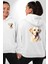 Sadık Dost Labrador Retriever Aşk Köpek Dostu Beyaz Kapüşonlu Sweatshirt Kadın Erkek Ön Minimal Sırt Baskılı 4