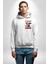 Rahatsız Etme, Zaten Yeterince Rahatsızım Komik Beyaz Kapüşonlu Sweatshirt Kadın Erkek Ön Minimal Sırt Baskılı 2