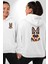 Efsane Alman Çoban Köpeği Aşk Köpek Dostu Beyaz Kapüşonlu Sweatshirt Kadın Erkek Ön Minimal Sırt Baskılı 1