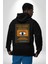 Look Door, Get Key Macera Oyunları Yazma Rehberi Siyah Kapüşonlu Sweatshirt Kadın Erkek Ön Minimal Sırt Baskılı 3