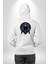 Gece ve Kaos Temalı Mistik Kek Tanrısı Mısır Beyaz Kapüşonlu Sweatshirt Kadın Erkek Ön Minimal Sırt Baskılı 3