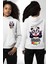 Eğlenceli Panda Mizahi Yükleniyor Yükleme Durumu Beyaz Kapüşonlu Sweatshirt Kadın Erkek Ön Minimal Sırt Baskılı 1