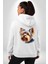 Yorkshire Terrier Teacup Mini Köpek Aşkı Beyaz Kapüşonlu Sweatshirt Kadın Erkek Ön Minimal Sırt Baskılı 3
