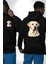 Sadık Dost Labrador Retriever Aşk Köpek Dostu Siyah Kapüşonlu Sweatshirt Kadın Erkek Ön Minimal Sırt Baskılı 1
