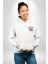 Gossip Girl Dedikodu Kızı Baskılı Beyaz Kapüşonlu Sweatshirt Kadın Erkek Ön Minimal Sırt Baskılı 2
