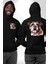 Efsane Bulldog Köpek Dostu Siyah Kapüşonlu Sweatshirt Kadın Erkek Ön Minimal Sırt Baskılı 4