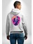 Korku ve Aşk Temalı Jack & Sally Sevgililer Günü Beyaz Kapüşonlu Sweatshirt Kadın Erkek Ön Minimal Sırt Baskılı 3