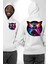 Crop Top Etek Retro Boom Box Plak Genç Kız Beyaz Kapüşonlu Sweatshirt Kadın Erkek Ön Minimal Sırt Baskılı 1