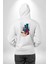 Çevreçi Hava Kirliliği Küresel Isınma Beyaz Kapüşonlu Sweatshirt Kadın Erkek Ön Minimal Sırt Baskılı 3