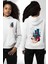 Çevreçi Hava Kirliliği Küresel Isınma Beyaz Kapüşonlu Sweatshirt Kadın Erkek Ön Minimal Sırt Baskılı 4