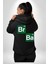 Periyodik Tablo Heisenberg Breaking Bad Siyah Kapüşonlu Sweatshirt Kadın Erkek Ön Minimal Sırt Baskılı 3