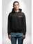 Basketbol Topu Ile Aşk Love Yazılı Siyah Kapüşonlu Sweatshirt Kadın Erkek Ön Minimal Sırt Baskılı 2