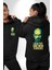 Breaking Bad Walter White Büyüsü Siyah Kapüşonlu Sweatshirt Kadın Erkek Ön Minimal Sırt Baskılı 4