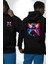 Crop Top Etek Retro Boom Box Plak Genç Kız Siyah Kapüşonlu Sweatshirt Kadın Erkek Ön Minimal Sırt Baskılı 1