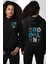 Brooklyn Baskılı Sokak Modası ve Yaratıcı Siyah Kapüşonlu Sweatshirt Kadın Erkek Ön Minimal Sırt Baskılı 1