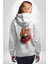 Modern Asya Esintili Kaplan Tasarımı Beyaz Kapüşonlu Sweatshirt Kadın Erkek Ön Minimal Sırt Baskılı 3