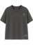 Yarım Daire Minimal Çizim Füme Oversize Tişört 1