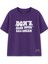 Don't Quit Your Dry Dream Kadın Oversize Mor Tişört 1