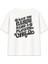 Save The Earth Kadın Oversize Beyaz Tişört 1