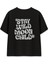 Stay Wild Moon Child Kadın Oversize Siyah Tişört 1
