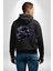 Yay Burçu Özel Tasarım Siyah Kapüşonlu Sweatshirt Kadın Erkek Ön Minimal Sırt Baskılı 3