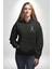 Rahat ve Şık Sporcu Ayıcık Siyah Kapüşonlu Sweatshirt Kadın Erkek Ön Minimal Sırt Baskılı 5