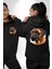 Bullmastiff Köpek Aşkı Siyah Kapüşonlu Sweatshirt Kadın Erkek Ön Minimal Sırt Baskılı 1
