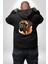 Bullmastiff Köpek Aşkı Siyah Kapüşonlu Sweatshirt Kadın Erkek Ön Minimal Sırt Baskılı 3