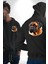 Bullmastiff Köpek Aşkı Siyah Kapüşonlu Sweatshirt Kadın Erkek Ön Minimal Sırt Baskılı 4