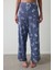 İndigo Hailee Çiçekli Ajurlu Pointel Pamuklu Pijama Altı 1