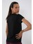 Tommy Life Siyah Basic Kısa Kol Standart Kalıp O Yaka Kadın T-Shirt - 97144 5