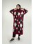 Geometrik Desen Tunik 18316 Bordo 1