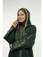 Kapşonlu Simli Hırka 18307 Zümrüt 4
